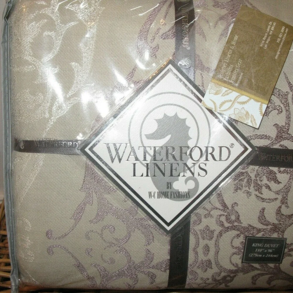Waterford Fine Linens Sienna  Beautiful Queen Duvet Cover